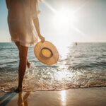 Photo d'une personne qui est à la plage