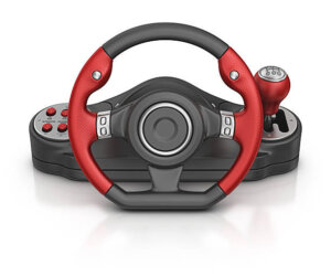 Photo d'un voloant jeux vidéo