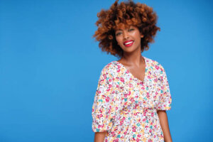 Photo d'une robe à fleurs.